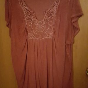 Beautiful colorful Rose pink Blouse Brand New